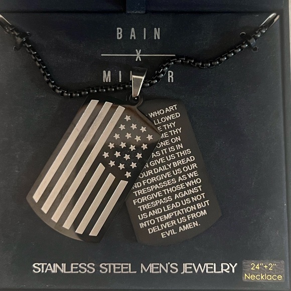 ⚡️Bain x Miller Men's Dog Tag Necklace - Picture 2 of 5